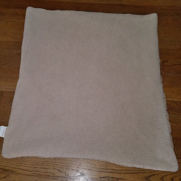 RN 130937 Teddy Bear Soccer Ball Brown Fleece Baby Blanket Lovey Security Red - Picture 6 of 6